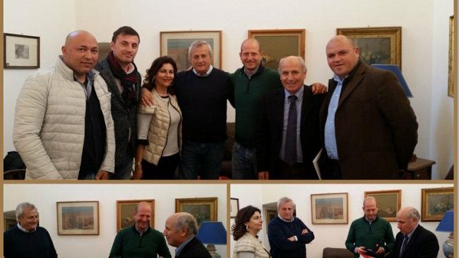 Incontro di calcio Mazara – Cassino. Visita del prof. Mario Costa, vice Sindaco della Città laziale
