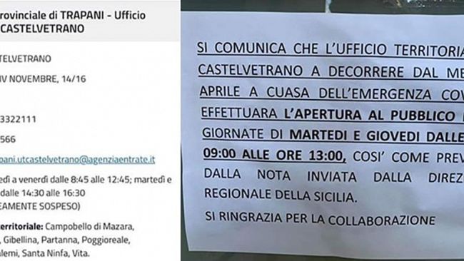 Agenzie delle Entrate, sito non aggiornato, mazarese costretto a recarsi due volte presso l’ufficio di Castelvetrano.