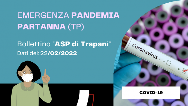 Covid-19, bollettino ASP Tp del 22 febbraio 2022