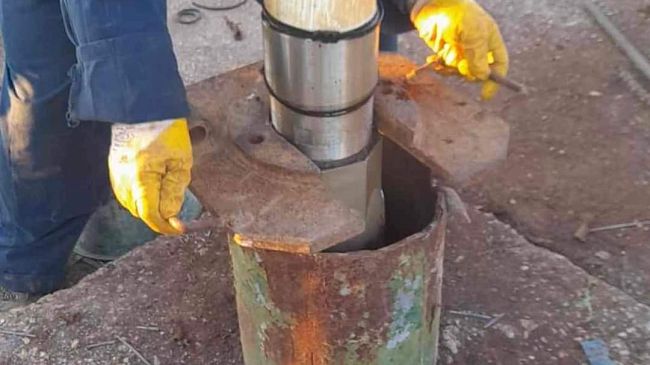 Menfi, problemi di istallazione della pompa nel pozzo 3b