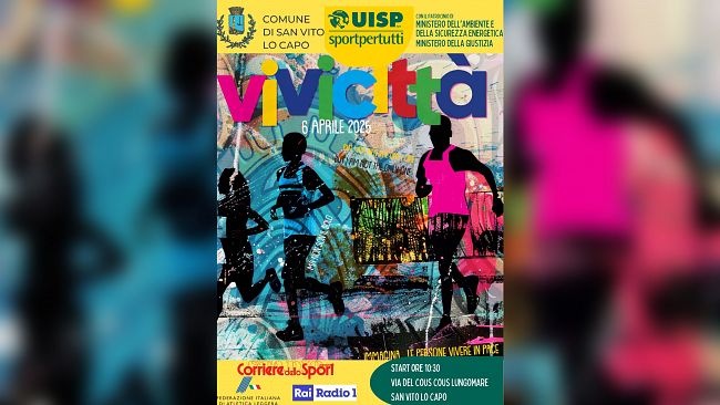 Ritorna a San Vito Lo Capo la 42esima edizione di Vivicittà, la corsa per i diritti organizzata dall’Uisp