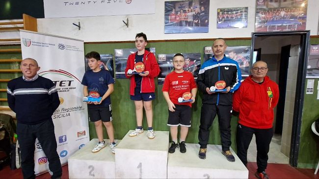 Il pongista marsalese Federico Bellissimo, al terzo posto nel Toneo Regionale 