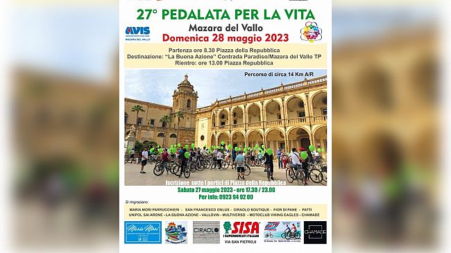 A Mazara l'evento annuale “Pedalata per la vita
