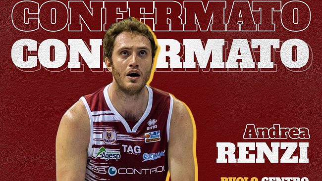 Trapani Shark, Andrea Renzi resta a Trapani