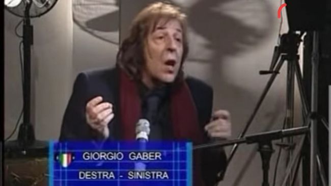 Una punta di Sal. Gaber cantava: 