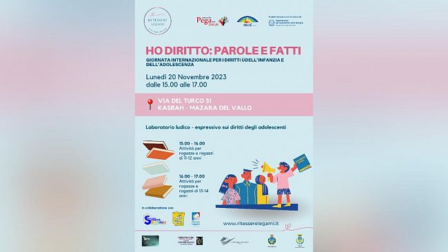 “RI-TESSERE LEGAMI”: eventi di sensibilizzazione e attività a Marsala e Mazara a tutela e cura dei minori