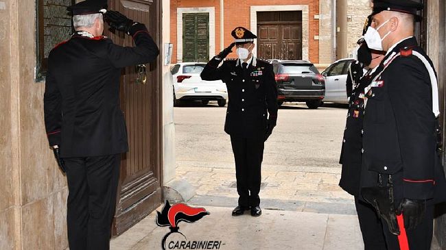 Pantelleria, visita alla stazione carabinieri del generale Riccardo Galletta