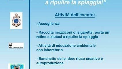 “Rifiuti e ambiente marino”. Iniziativa di sensibilizzazione contro l’abbandono dei rifiuti in mare.
