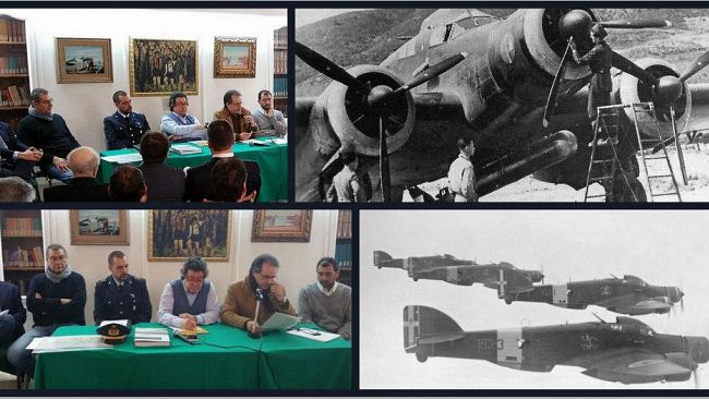 SCIACCA – Presentato alla stampa il rinvenimento del relitto dell’aereo Savoia Marchetti abbattuto dai Caccia inglesi durante la II Guerra Mondiale.