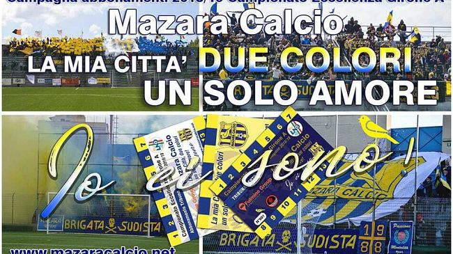 MAZARA CALCIO: Iniziata la campagna abbonamenti per la stagione 2018/19