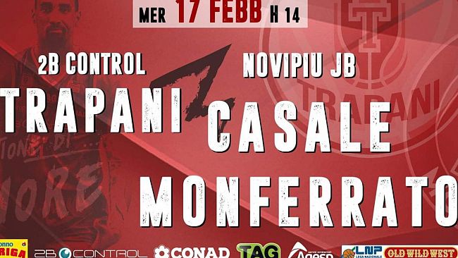Pallacanestro Trapani finalmente al completo, domani a pranzo arriva Casale Monferrato