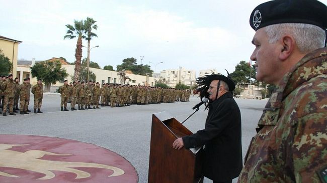 Trapani, il Presidente Nazionale dell’Associazione Bersaglieri in visita al 6° Reggimento Bersaglieri