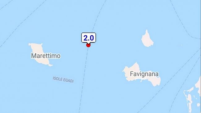 Isole Egadi, leggera scossa di terremoto nella notte