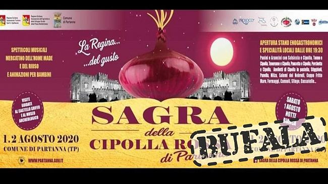 Sagra della Cipolla: è solo una bufala! La conferma del sindaco Catania
