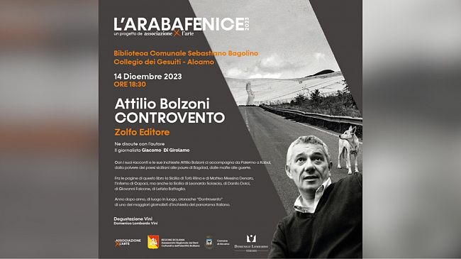 Ad Alcamo la presentazione del libro “Controvento” di Attilio Bolzoni