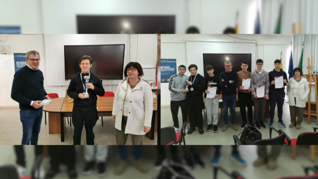 Domenico Moscato alla fase nazionale dei Giochi Matematici del Mediterraneo