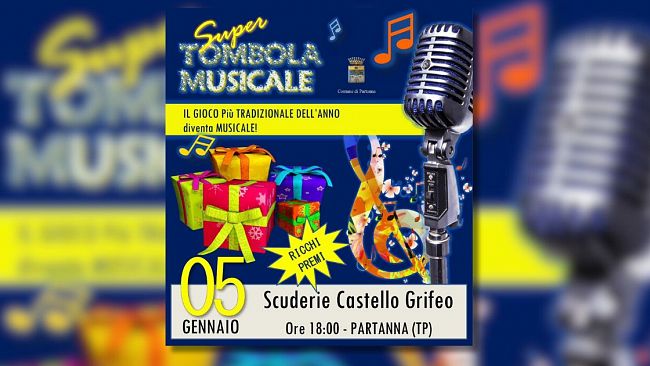 Partanna celebra il Natale con la tradizionale tombola al Castello Grifeo
