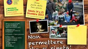 Giornata della colletta alimentare organizzata dall’A.N.A.S. Nazionale nei giorni 14 e 21 Dicembre