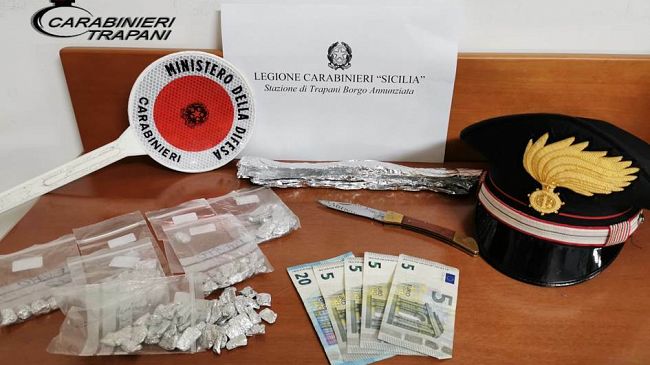 Trapani, operazione antidroga dei Carabinieri