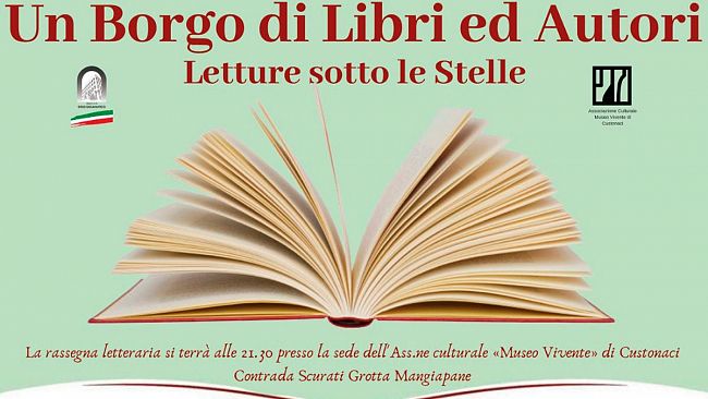 Sicilia, Custonaci: la nuova rassegna letteraria «Un Borgo di Libri ed Autori» alle «Grotte Mangiapane»