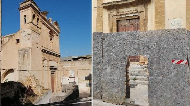 Chiesa di San Vito in Urbe, vandalizzata la recinzione di sicurezza