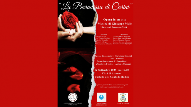 Alcamo, il 12 settembre l'opera in un atto 