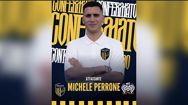 U.S. Mazara 1946, Michele Perrone continuerà a vestire la maglia gialloblù 