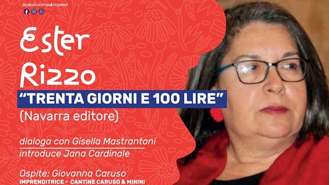 Castelvetrano. Al «PalmosaFest» incontro «al femminile» con Ester Rizzo