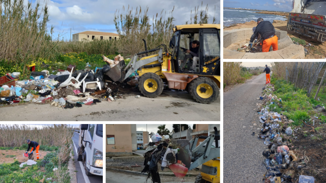 Petrosino, una nuova micro bonifica straordinaria di rifiuti abbandonati