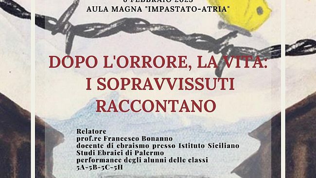 Al Liceo Cipolla conferenza sulla Shoah dopo gli orrori, la vita