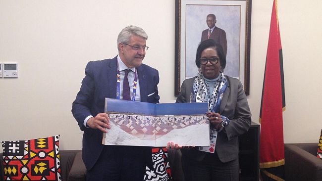 Expo Milano, il Presidente Tumbiolo invitato al Padiglione Angola dal Commissario Generale Albina Assis. “continua la cooperazione fra il Distretto della Pesca e l’Angola”