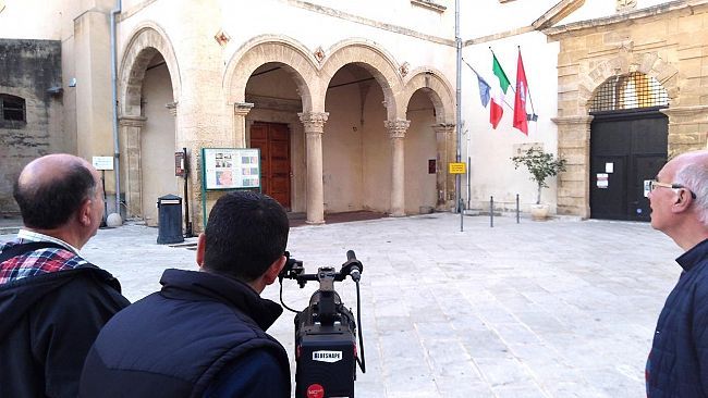 Troupe televisiva maltese a Marsala