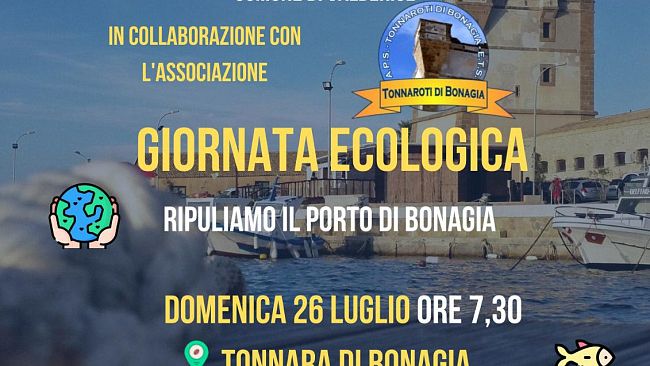 Valderice, domenica 26 luglio nuova giornata ecologica. Appuntamento a Bonagia