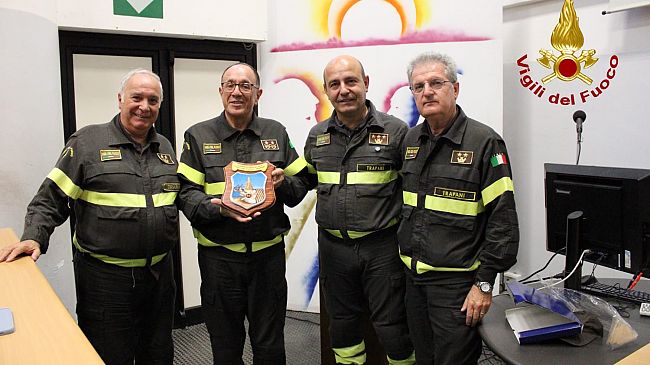 ​Il Direttore Regionale della Sicilia Agatino Carrolo in visita al Comando di Trapani dei Vigili del fuoco 