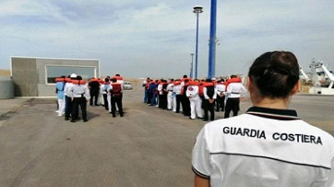 Mazara, Una bomba a bordo di una nave. Esercitazione di 