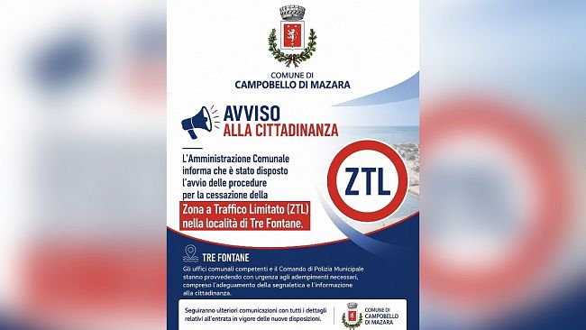 Tre Fontane, avviate le procedure per la cessazione della ZTL 