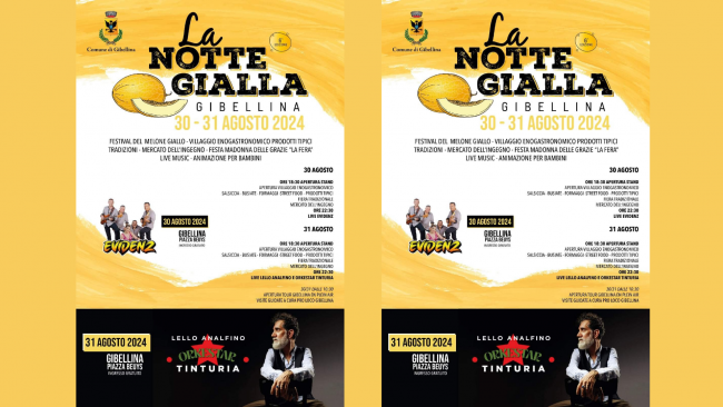 Gibellina, il 30 e 31 agosto 