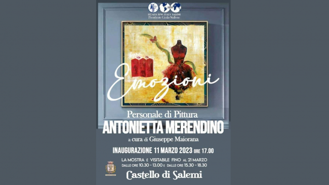 Salemi, mostra di pittura “Emozioni” di Antonietta Merendino