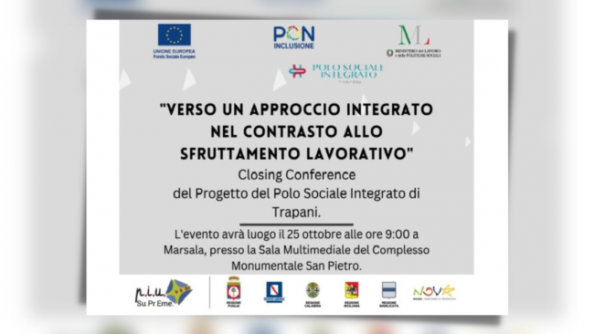 Domani, Closing Conference del Progetto Polo Sociale Integrato di Trapani