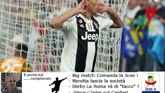 Comanda la Juventus. Marotta lascia ! – La Roma va… di “tacco”  – Sale in classifica l’Inter