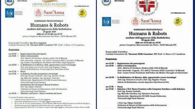 “Humans & Robots – mediato dall’approccio della biorobotica”, il 19 e 20 aprile al Complesso Monumentale di San Pietro