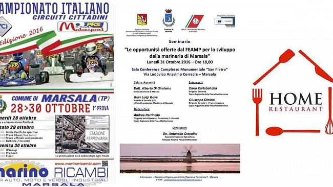 Marsala, campionato italiano di Karting e Home Restaurant fra gli appuntamenti più importanti del fine settimana