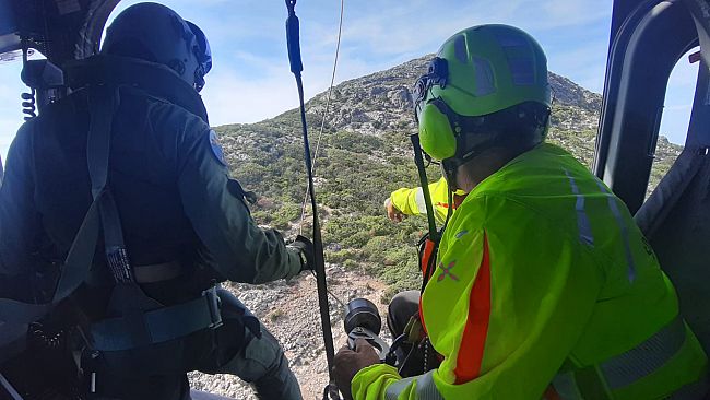 Aeronautica e Soccorso Alpino soccorrono due infortunati a Marettimo ed Erice