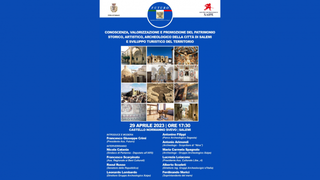Salemi, al via al convegno sulla valorizzazione del patrimonio della città 