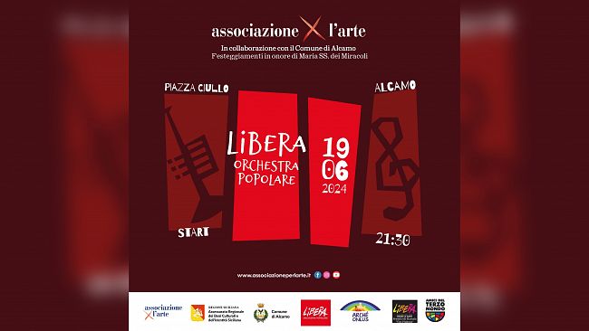 La Libera Orchestra Popolare di Marsala in concerto ad Alcamo il 19 giugno