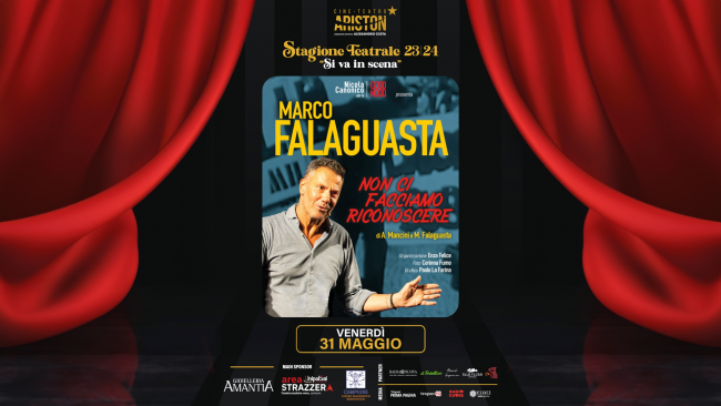 L'attore romano Marco Falagusta in scena al Cine Teatro Ariston di Trapani