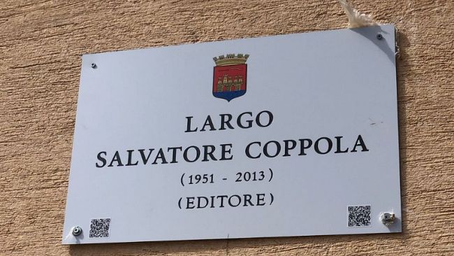 Trapani omaggia Salvatore Coppola; un angolo della città intitolato a 