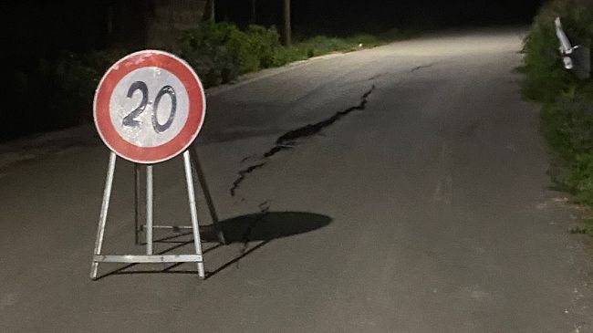 ​Buseto Palizzolo, frana un tratto di strada: chiusa la via Manzo a Tangi