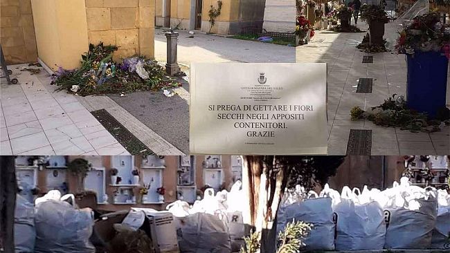 Mazara, il “cimitero degli orrori”: cumuli di rifiuti, mancata pulizia e quei grossi e pericolosi sacchi incustoditi…