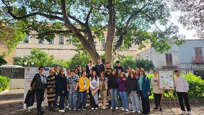 I ragazzi dell'Alberghiero presenti alla manifestazione  Vivere Verde 